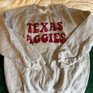 Custom Gray Texas Aggies Sweater
